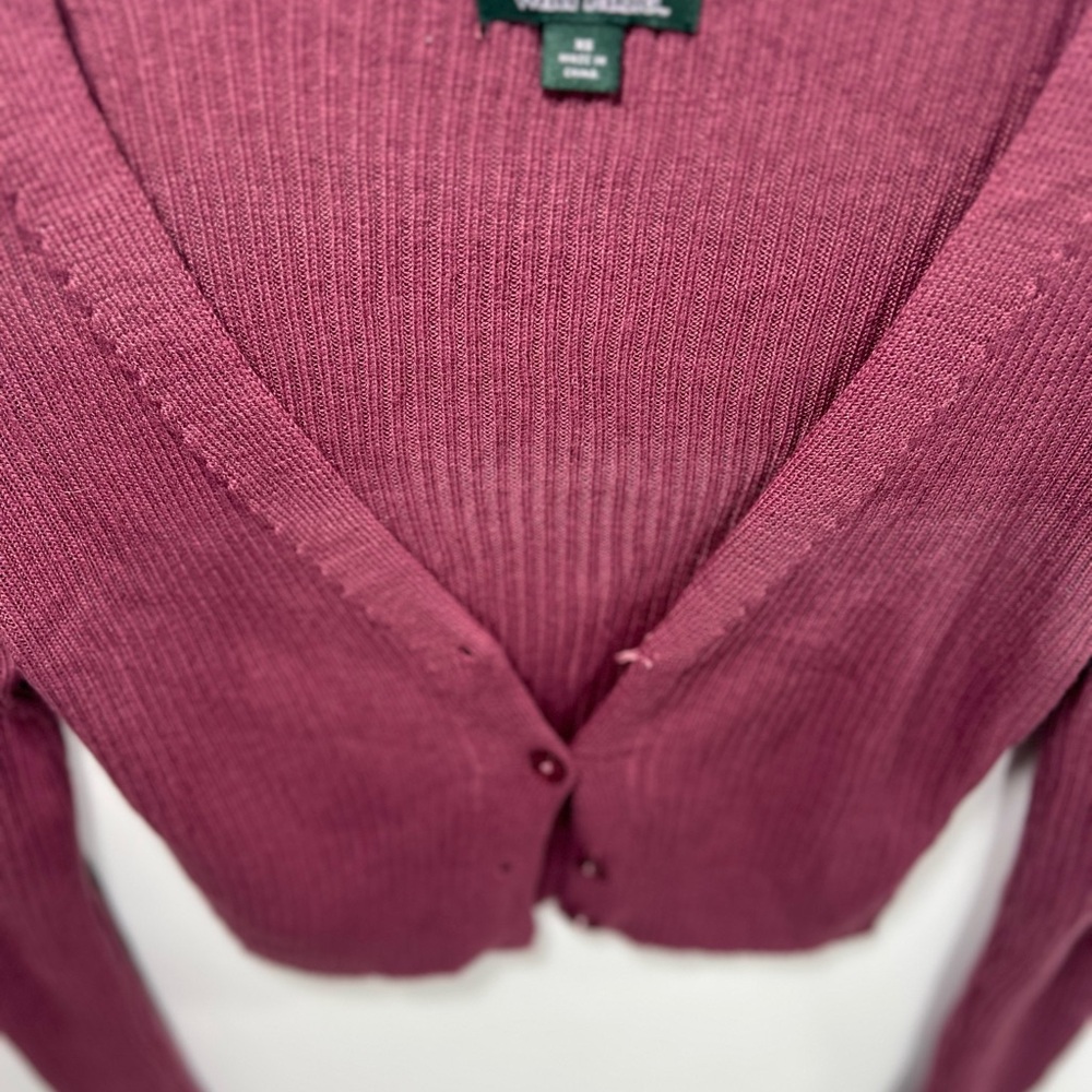 Wild Fable Deep Red Cropped Cardigan - Picture 5 of 6